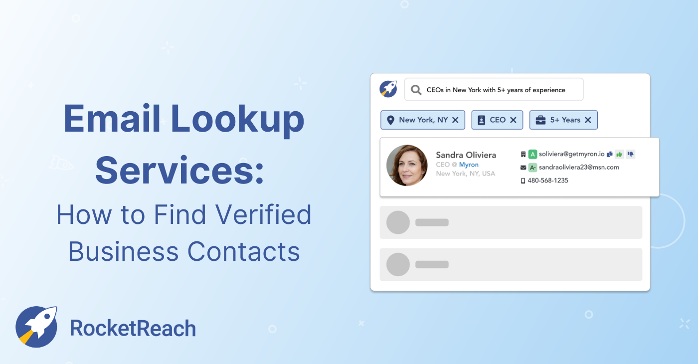 Email Lookup Services: How to find verified business contacts