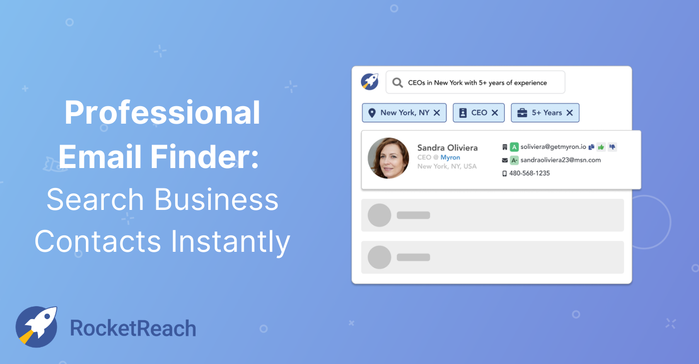Professional Email Finder: Search Business Contacts Instantly